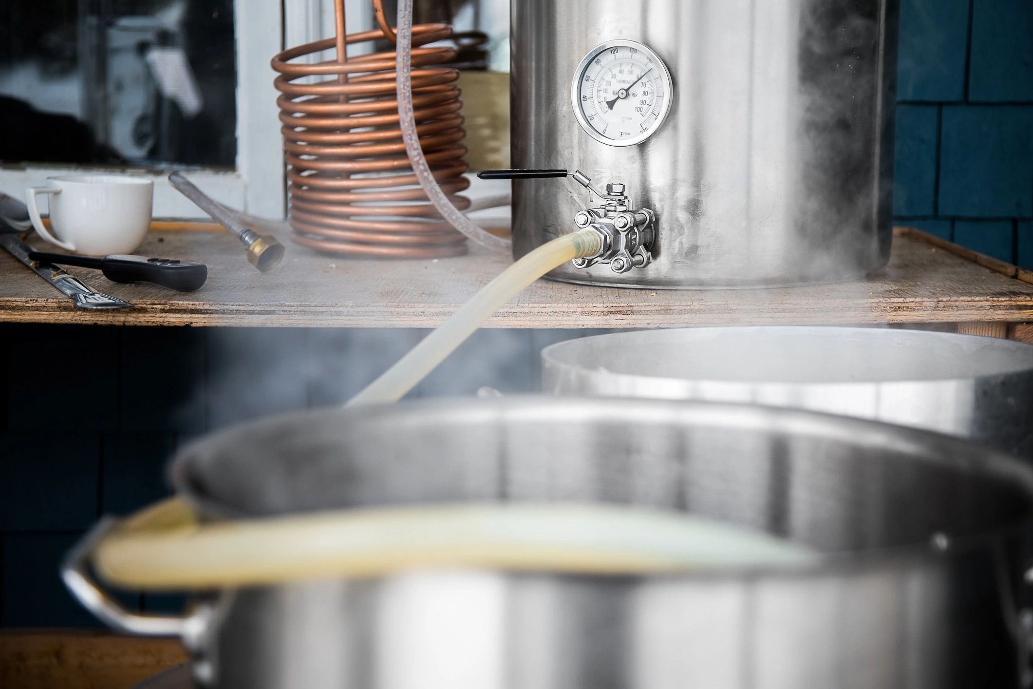 home brewing setup